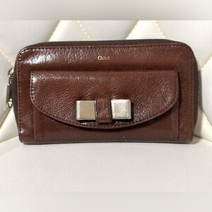 CHLOÉ Brown Leather Wallet